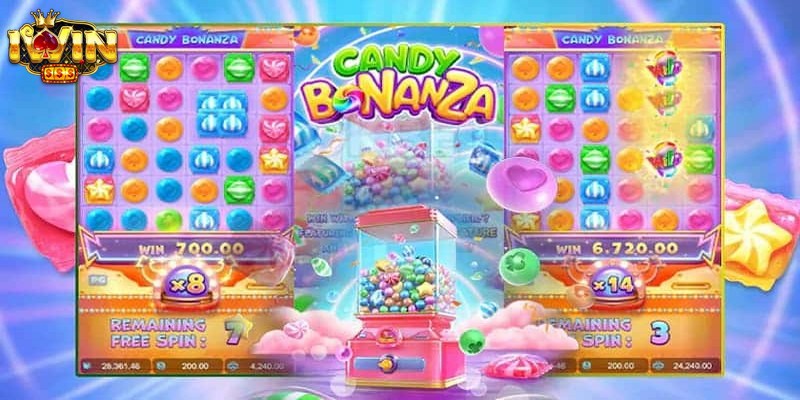 Candy Spin iWin là game slot với đồ họa kẹo ngọt và tỷ lệ thưởng cực cao